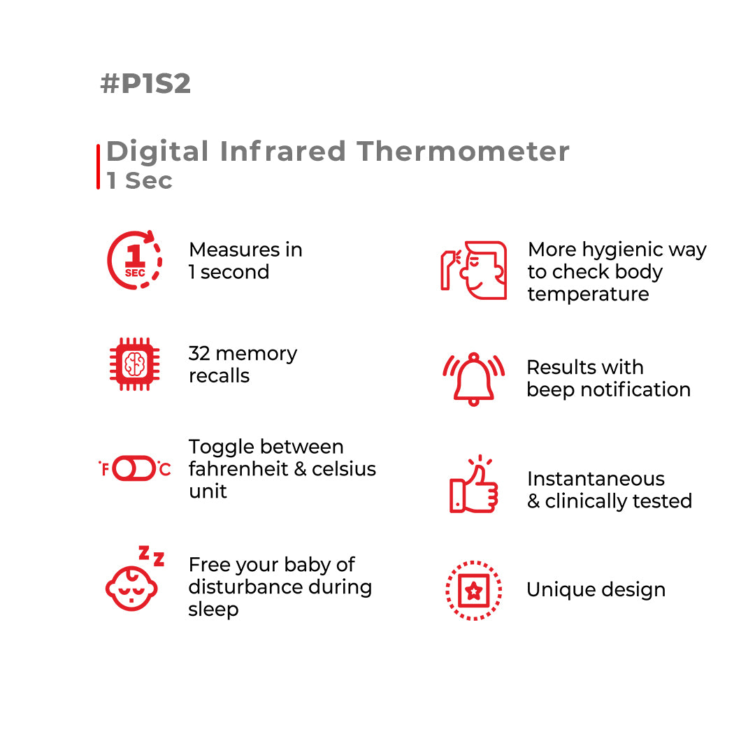 Digital Infrared Thermometer 1 Sec