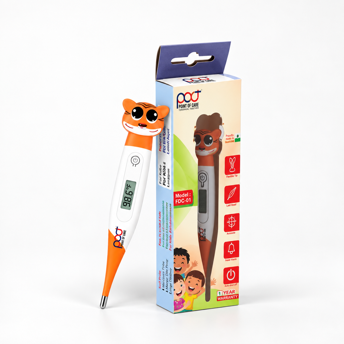 Digital Thermometer Flexi PFT-10 Kids (Flexible Tip)