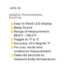 Digital Thermometer Hard Tip PO-05